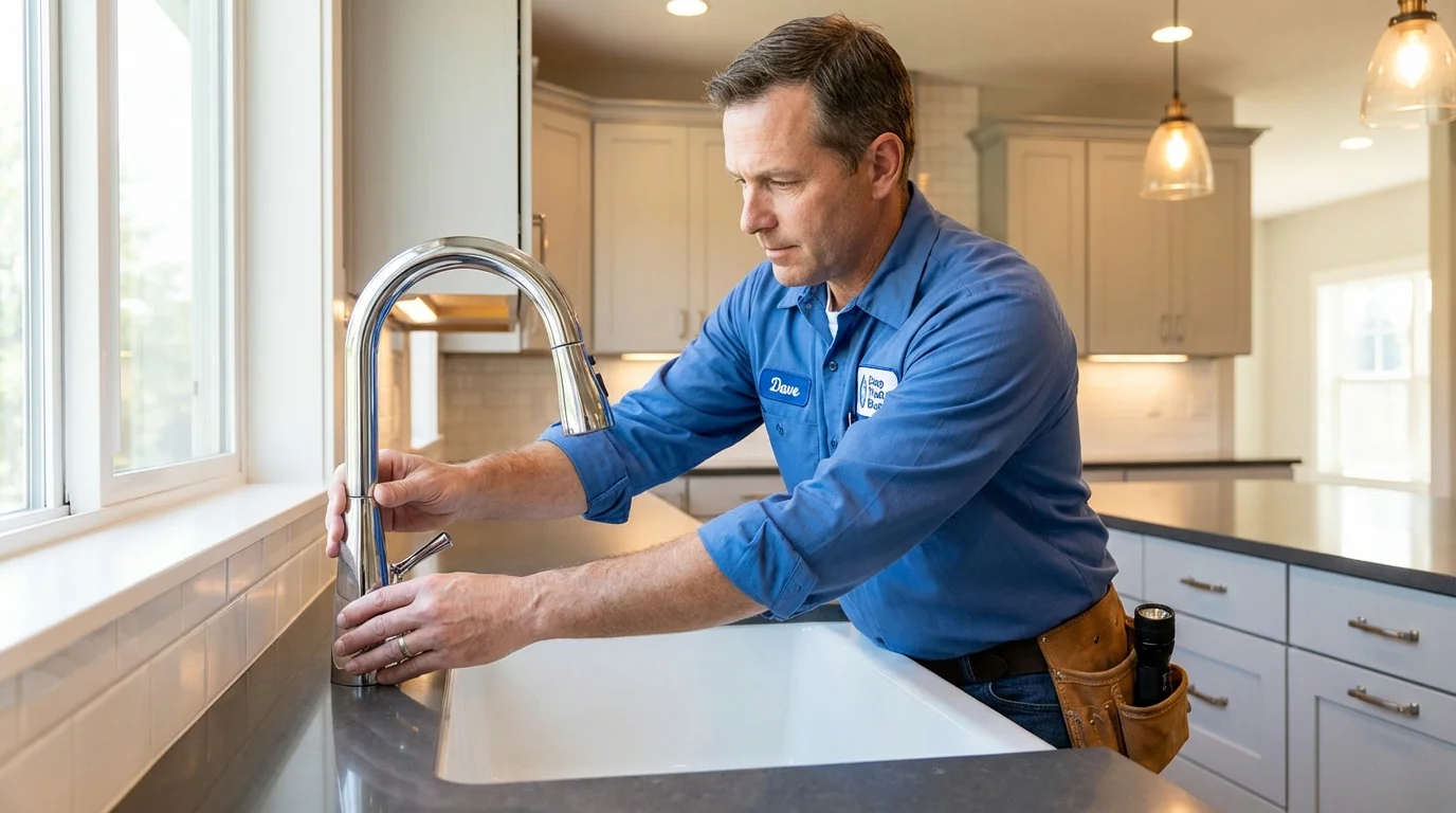 Kitchen faucet installation by Johns Plumbing LLC in Sedalia